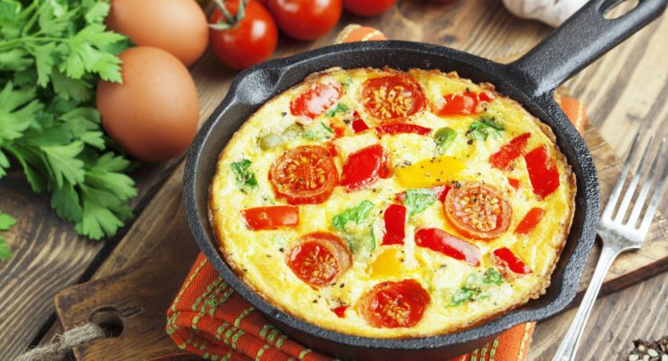 healthier new year with a frittata