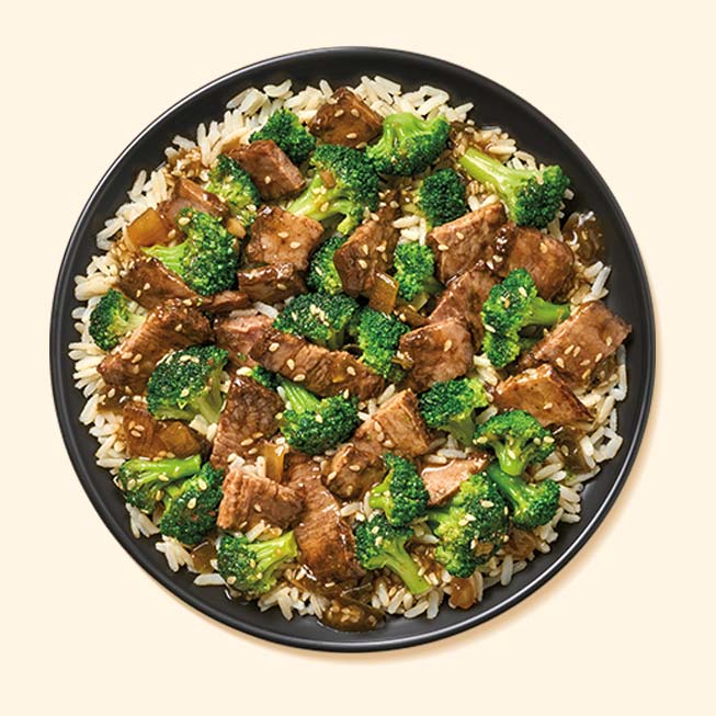 Sesame Beef And Broccoli With Brown Rice